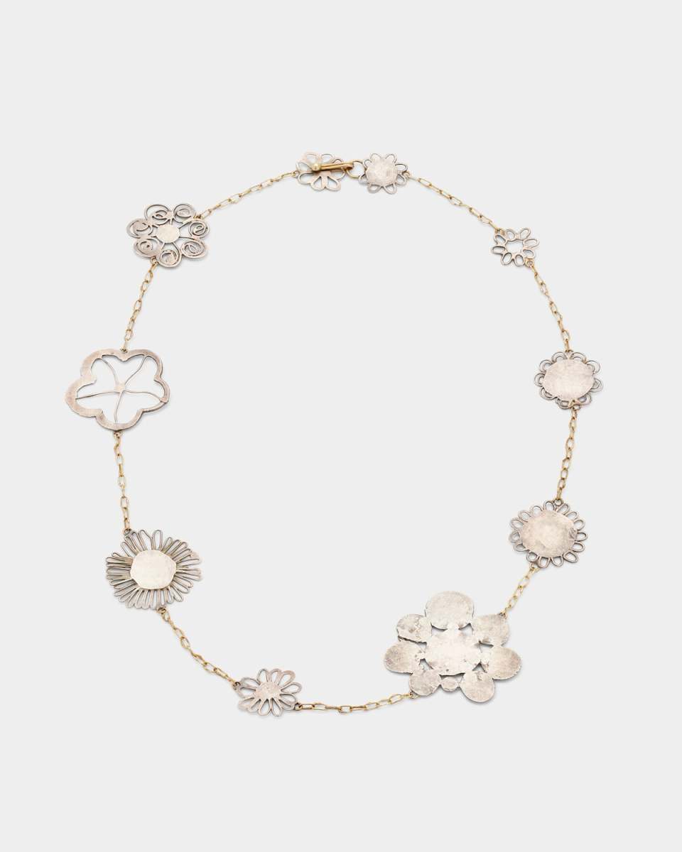 Erewhon Tea-Length Necklace in Silver and 18K Gold